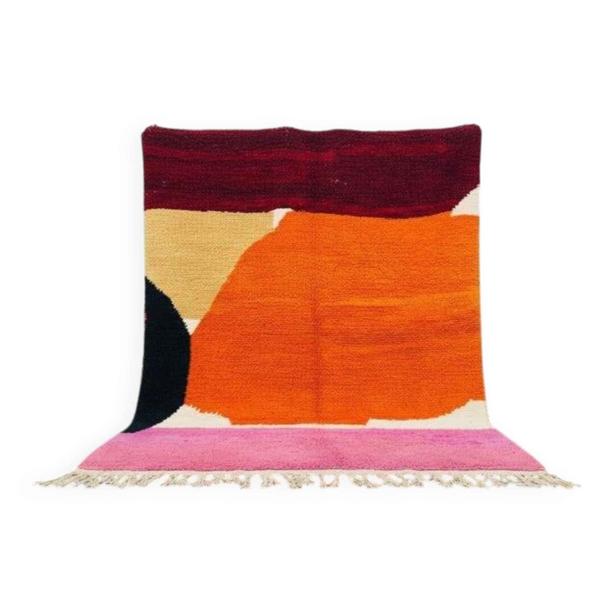 Handmade Berber rug in pure wool, size 140 x 270 cm