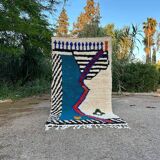 Handmade natural wool rug