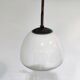 Antique opaline pendant light, 1930s