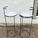 Pair of metal stools