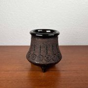 Vase trépied en céramique de studio suédois du milieu du siècle par Eke Bjeren pour Gabriel Keramik, années 1960