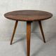 Vintage 'japandi' side table – oak