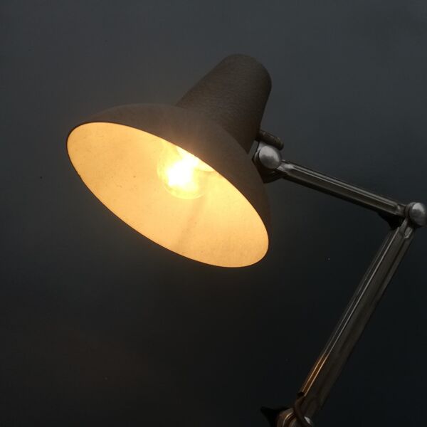 Lampe d'atelier articulée ''super chrome