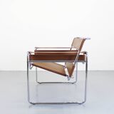 Wassily Chair Brown Leather Marcel Breuer Knoll Seats
