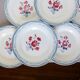 6 flat plates of Digoin Sarreguemines model Nina Rosa 210404
