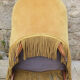 Fauteuil crapaud Style Napoléon III ocre jaune vintage, années 40
