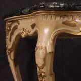 Console italienne laquée et dorée, 20e siècle
