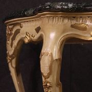 Console italienne laquée et dorée, 20e siècle