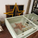 Display case with double glass