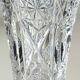 Tulip-shaped single-flower vase. Bohemian crystal. Stars/crosses, 21 cm