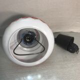 Old monte kitchen hanging white opaline drop vintage orange drawing