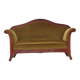 1950s, Danish 2-seater sofa in Biedermeier style, furniture velour.