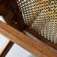 Designer chair in teak wood and cane, SNA Roset1950/60