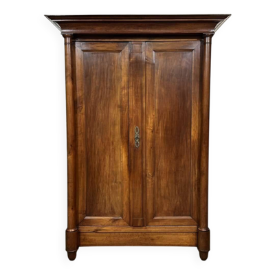 Armoire penderie Empire en merisier XIXème