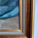 Ancient painting, dead nature with dahlias, signed, dated, late 19th century
