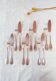 Fish cutlery for 6 Christofle Godrons initials E. L. circa 1910-20