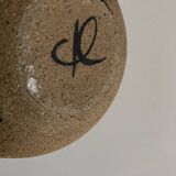 1960 modernist teapot in pottery stoneware