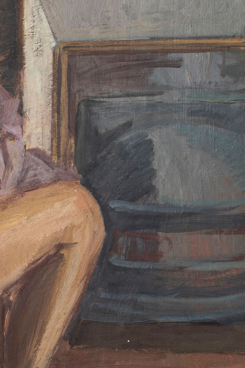 Nude painting ‘Nu’ by Louis Peyré, France, 1989