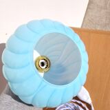 Lampe baladeuse vintage en opaline bleue