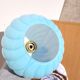 Lampe baladeuse vintage en opaline bleue