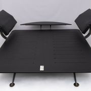 King Size double bed in brass and steel "Adia" by Paolo Piva for B&B, 1980s.