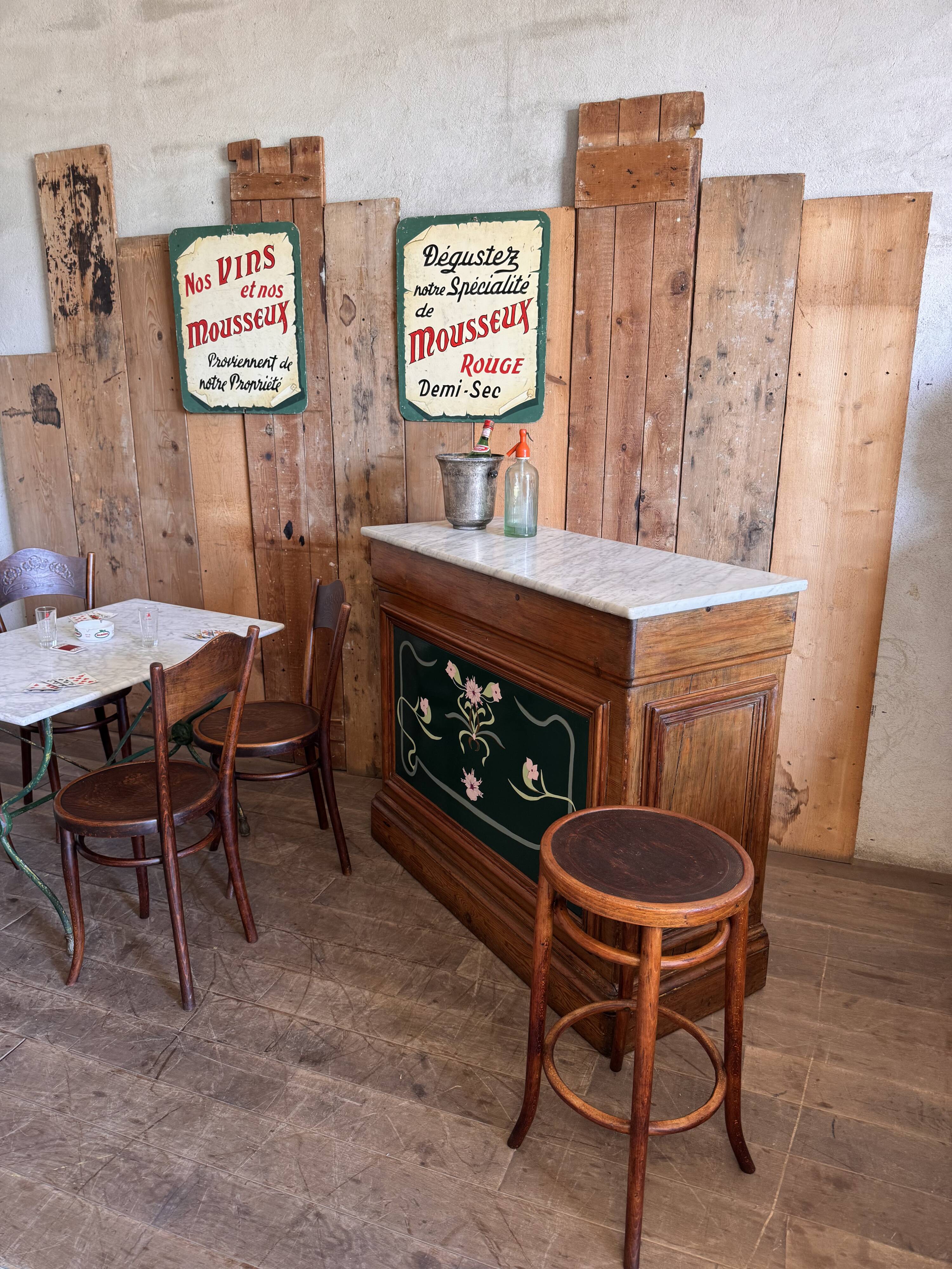 Comptoir bar ancien art nouveau