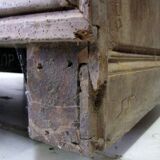 Antique baroque cabinet in solid oak