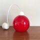 Vintage glass pendant light from the 70s