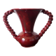 Vase en barbotine rouge