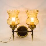 Double wall sconce | Midcentury Ialian design | Gio Ponti | vintage 50's