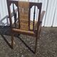 Vintage fauteuil chaise en cordes tressees