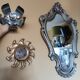 Appliques murales fleurs space age