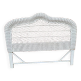 White rattan headboard 1960 1970