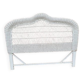 White rattan headboard 1960 1970