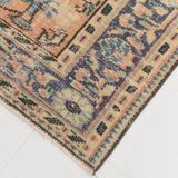 6x9 Peach & Navy Blue Classic Turkish Rug, 180x275Cm