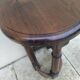 Vintage 80s side table or sofa end table in solid oak