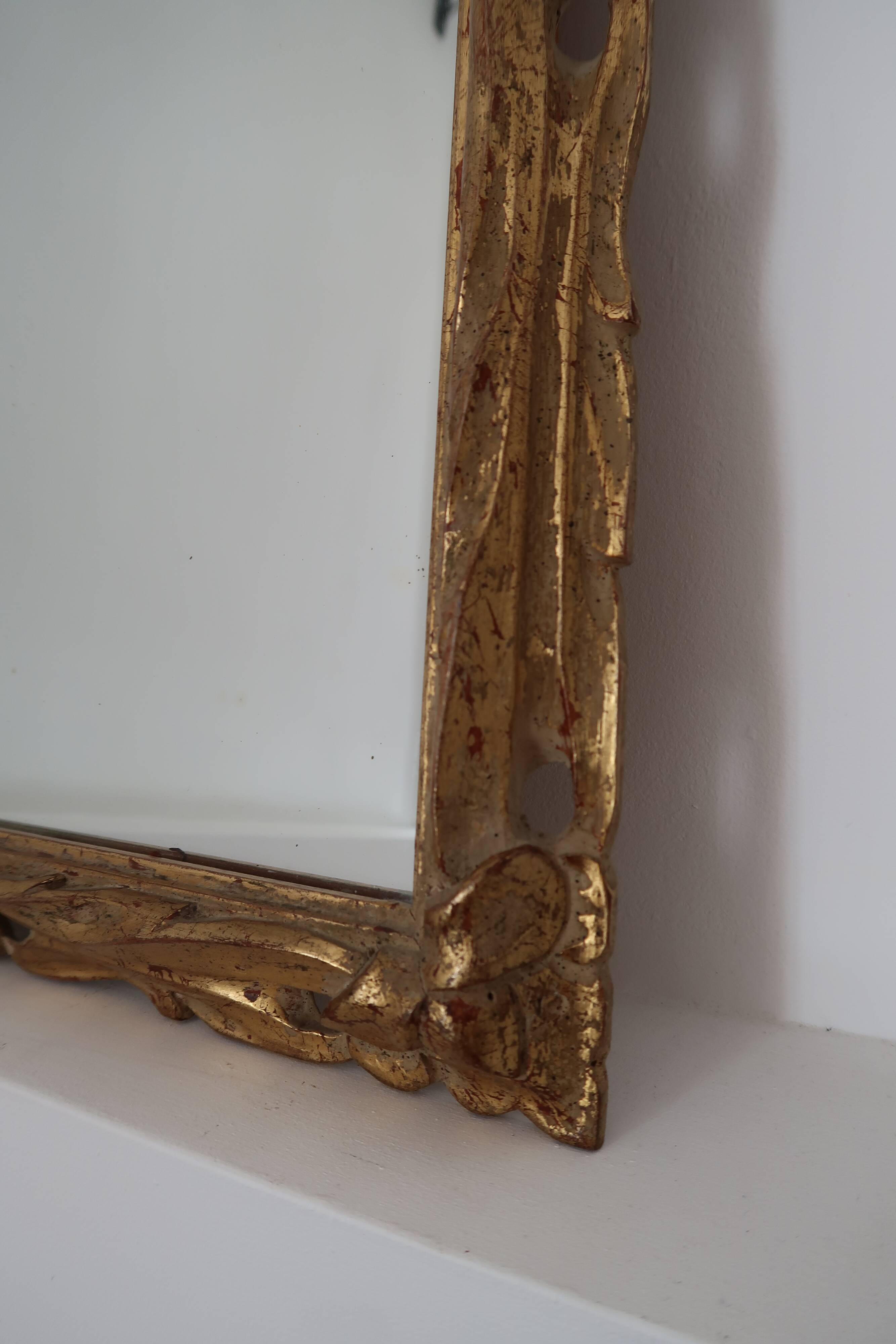 Mirror frame gilded foliage - 51x41cm