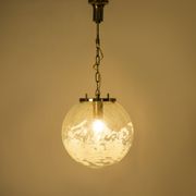 Art-glass ball chandelier by Kamenicky Senov, Czechoslovakia, 1970s