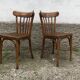 Pair of vintage bentwood bistro chairs