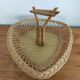 Fruit basket or tray in vintage wicker rattan