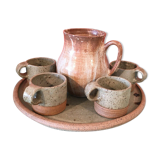 Sandstone pitcher and cups