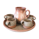 Pichet et tasses en grès