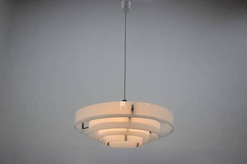Midcentury Industrial Pendant / Up to 20 Pieces, 1970s
