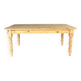 Rustic wooden farmhouse table