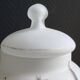 Vintage opaline glass footed bonbonnière