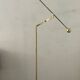 Vintage brass counterweight floor lamp