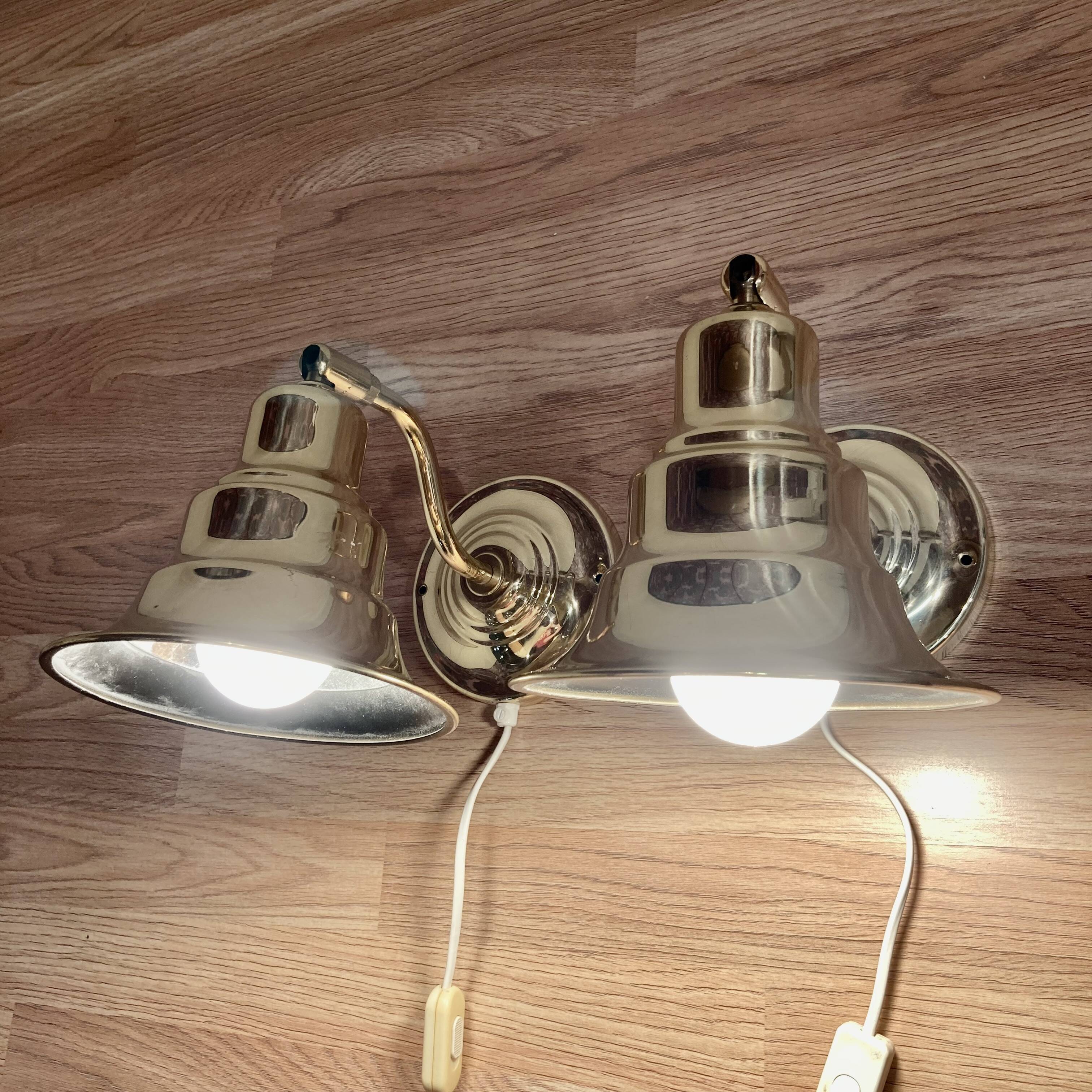 Paire d'appliques modulables scandinaves, 1960