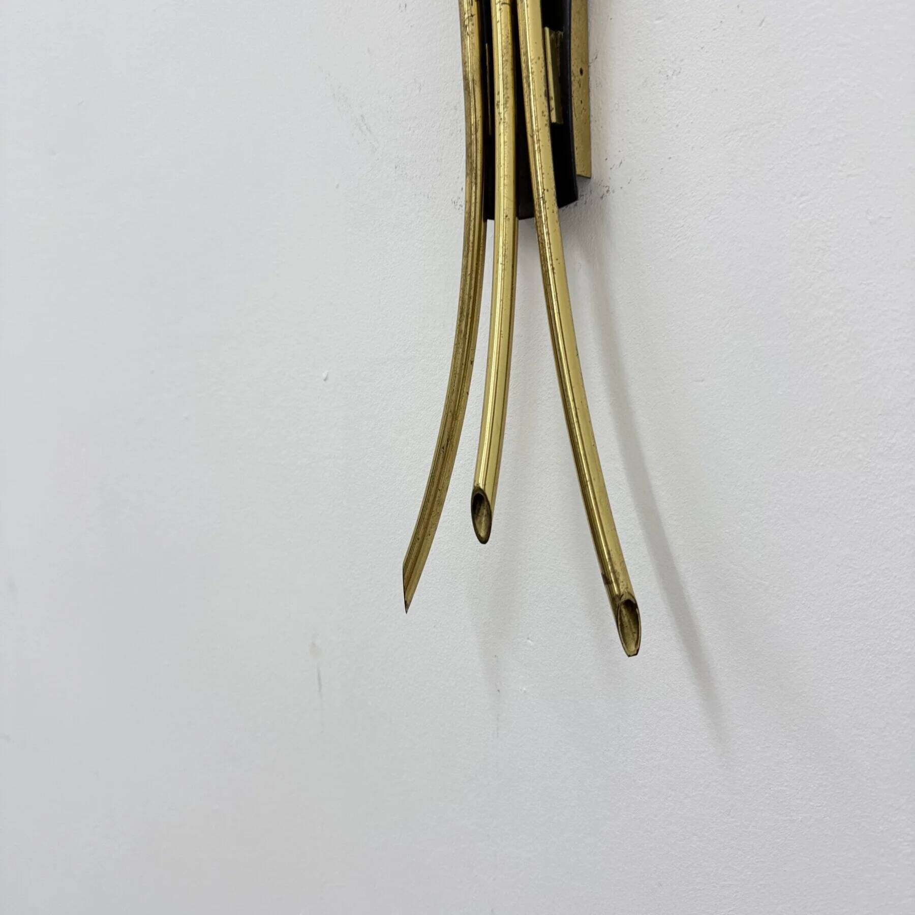 Mid-century Stillovo style brass wall light, 1950s