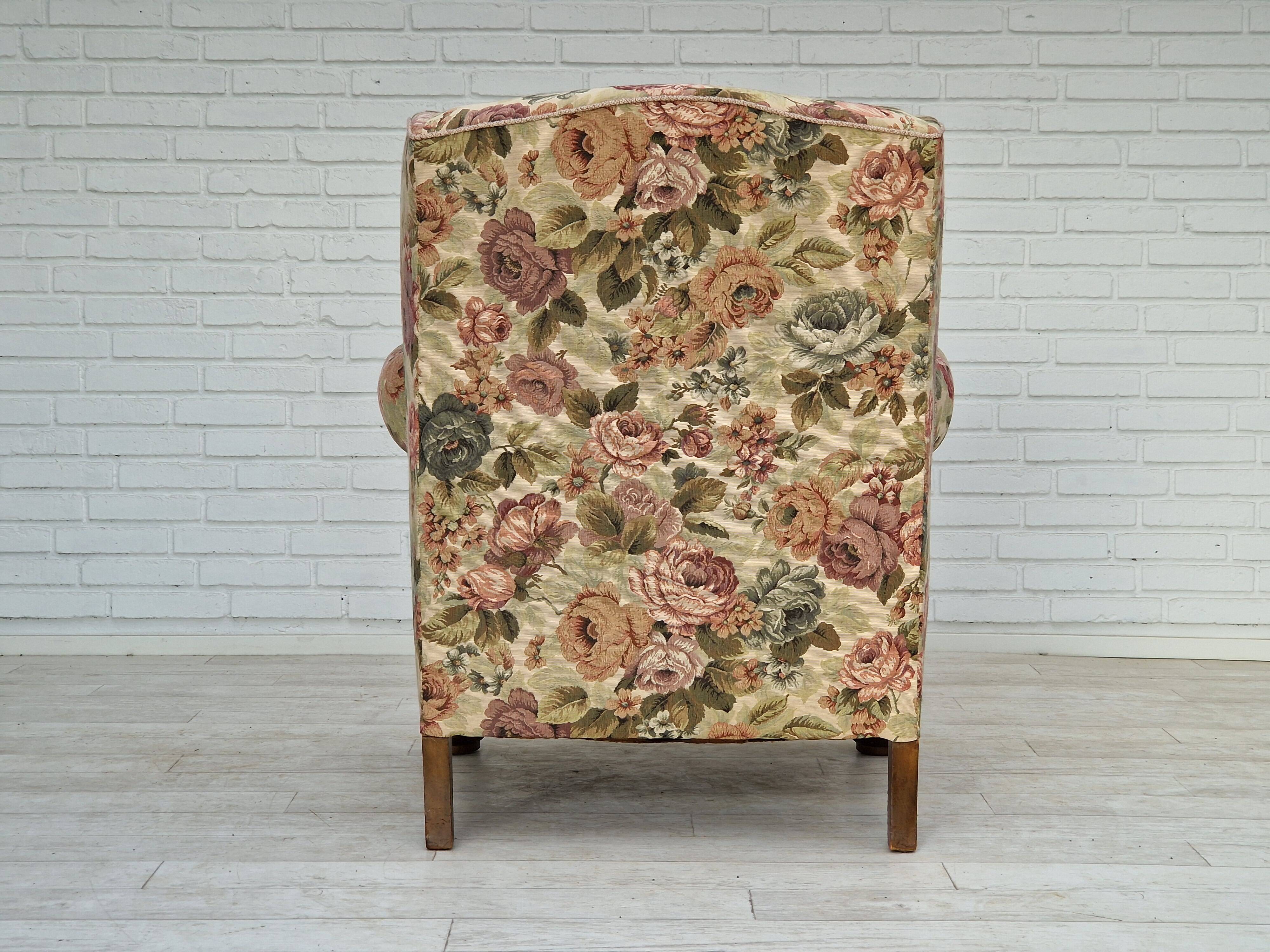 1950s danish vintage relax armchair in fabric
