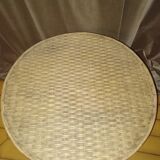 Antique rattan coffee table